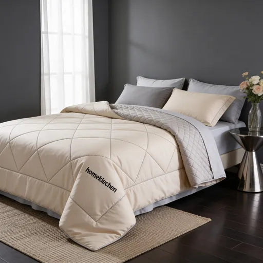 homekiechen® Celestial Cloud Luxury 4-Piece Bedding Set - Sink Into Moon-Kissed Softness & Sleep Like Royalty in Your Bedroom Oasis | Hotel-Grade High-Thread-Count Cotton Bedding